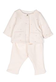 Chloé Kids Strampler-Set mit Blumenstickerei - Rosa