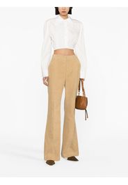 Chloé corduroy tailored flared trousers - Nude