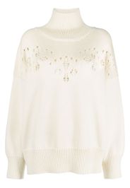 Chloé pointelle-knit wool jumper - Weiß