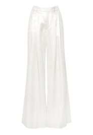Chloé wide-leg silk trousers - Silber