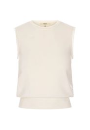 Chloé pointelle-knit knitted vest - Nude