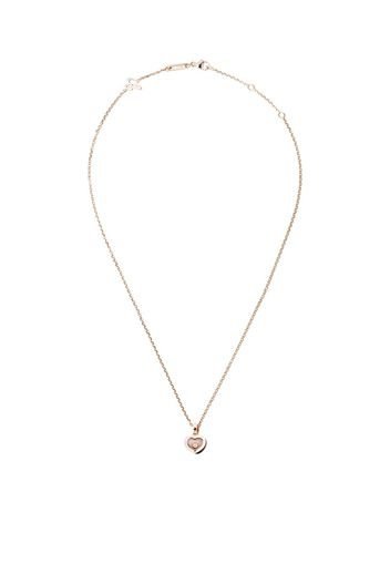 Chopard 18kt 'Happy Diamonds Icons' Rotgoldhalskette mit Diamanten - ROSE GOLD