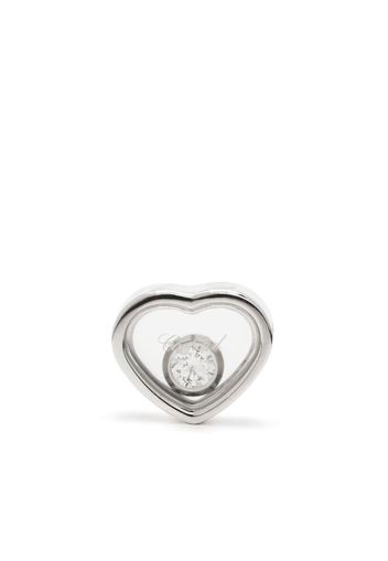 Chopard 18kt My Happy Heart Weißgoldohrstecker mit Diamanten - Silber