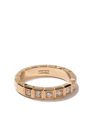 Chopard 18kt 'Ice Cube' Gelbgoldring mit Diamant - FAIRMINED YELLOW GOLD