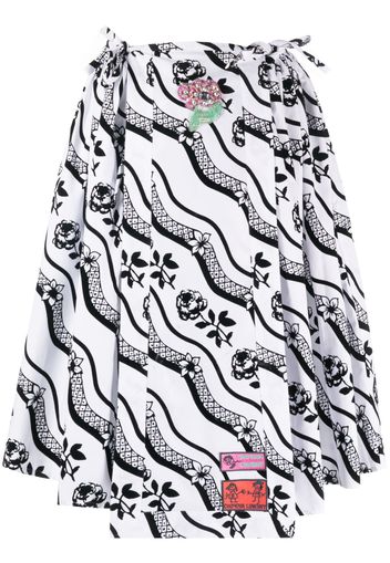 Chopova Lowena all-over graphic print skirt - Weiß