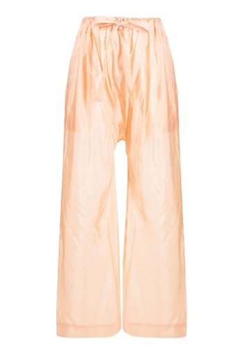 Christian Wijnants low-rise silk trousers - Orange