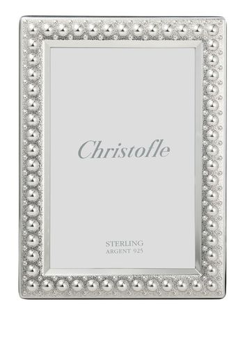 Christofle Bilderrahmen mit Perlen 13cm x 18cm - Silber
