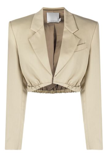 Christopher Esber Contorta cropped blazer - Nude