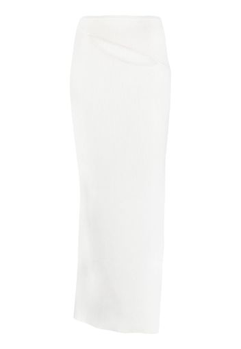 Christopher Esber cut-out maxi skirt - Weiß