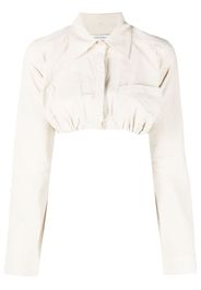 Christopher Esber built-in bra cotton shirt - Nude