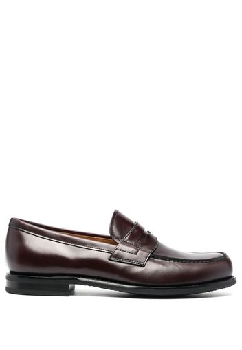 Church's penny-slot leather loafers - Rot