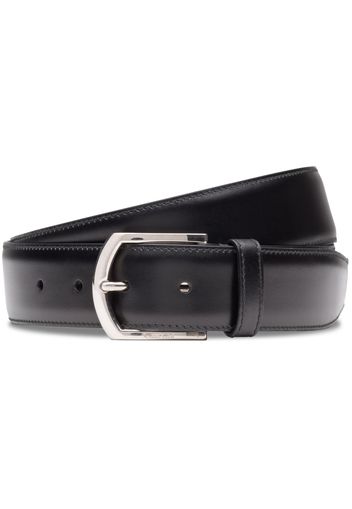 Church's polished buckle-fastening leather belt - Schwarz