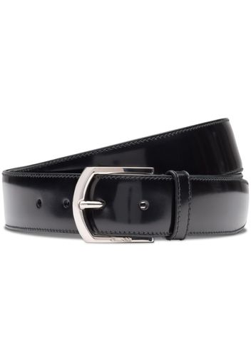 Church's polished buckle-fastening leather belt - Schwarz