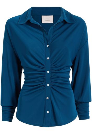 Cinq A Sept Arden ruched shirt - Blau