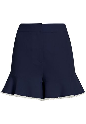 Cinq A Sept Ditsy Neema seersucker shorts - Blau