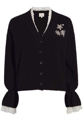 Cinq A Sept Tayah floral-embellished cardigan - Schwarz