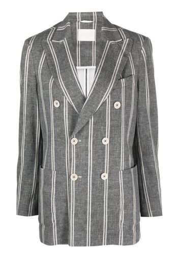 Circolo 1901 double-breasted striped blazer - Schwarz