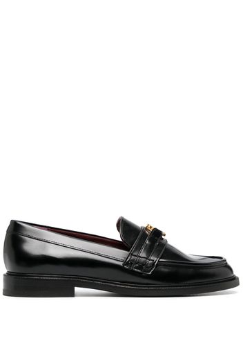 Claudie Pierlot Loafer mit Logo-Schnalle - Schwarz