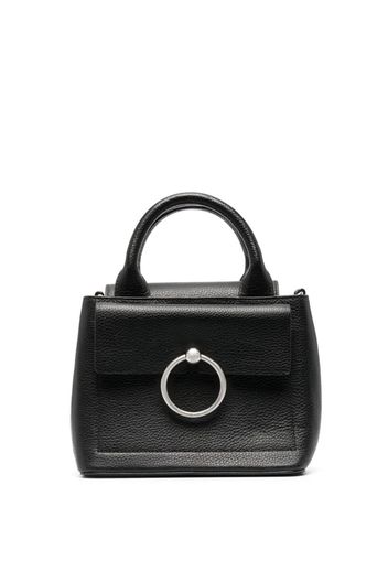 Claudie Pierlot mini Anouck grained leather handbag - Schwarz