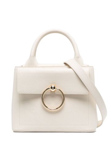 Claudie Pierlot mini Anouck grained leather handbag - Weiß