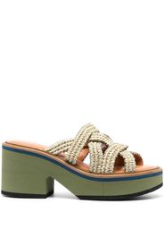 Clergerie Chermy 40mm wedge mules - Nude