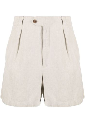 Closed Shorts mit hohem Bund - Nude