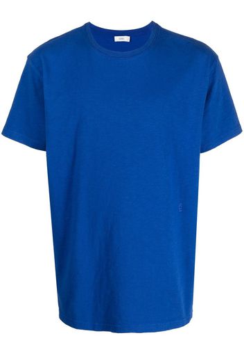 Closed round-neck organic-cotton T-shirt - Blau
