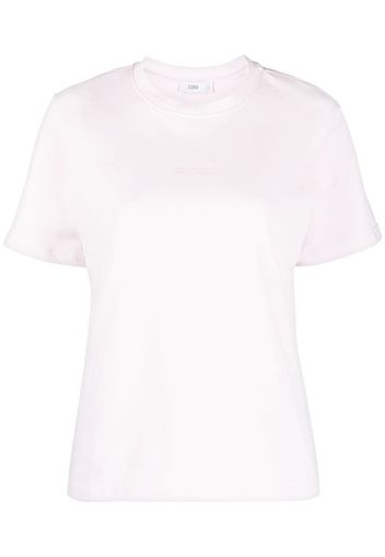 Closed logo-embroidered crew-neck T-shirt - Rosa