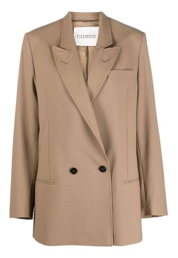 Closed Doppelreihiger Blazer mit steigendem Revers - Braun