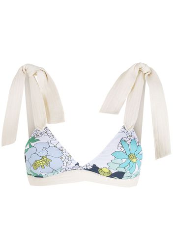 Clube Bossa Bikinioberteil mit Blumen-Print - Blau