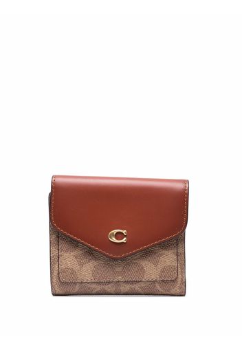 Coach Portemonnaie mit Muster - Braun