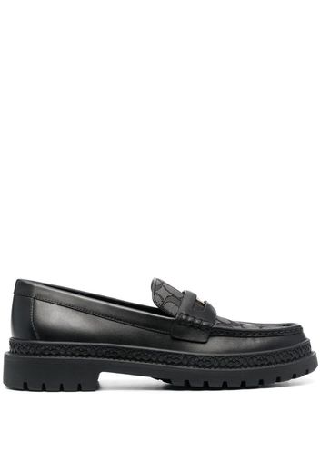 Coach Loafer mit Jacquardmuster - Schwarz