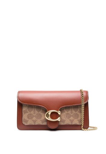 Coach logo-plaque crossbody bag - Braun