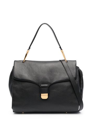 Coccinelle grained leather shoulder bag - Schwarz