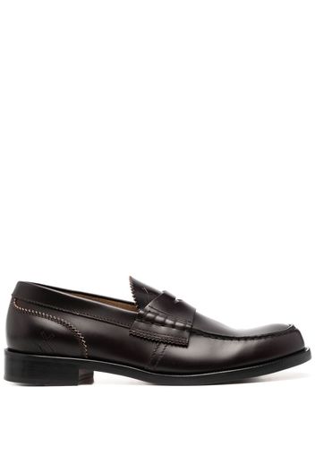 college slip-on leather loafers - Braun