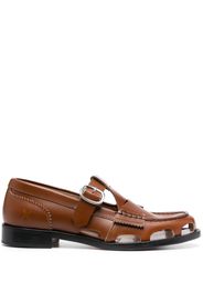 college cut-out calf-leather loafers - Braun