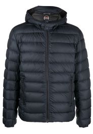 COLMAR quilted zip-up hooded jacket - Blau