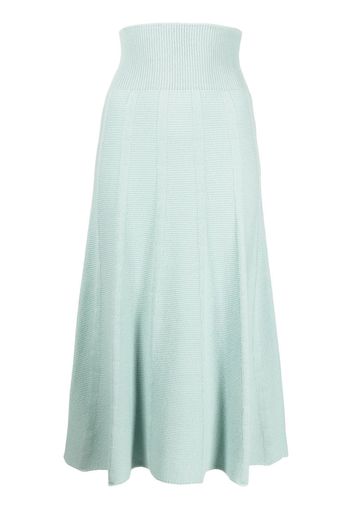 Colombo cashmere pleated midi skirt - Grün