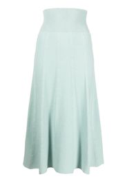 Colombo cashmere pleated midi skirt - Grün