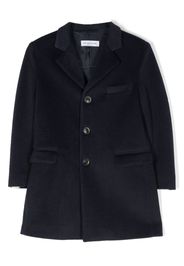 Colorichiari notched-collar single-breasted coat - Blau