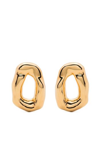 colville engraved-logo chunky stud earrings - Gold