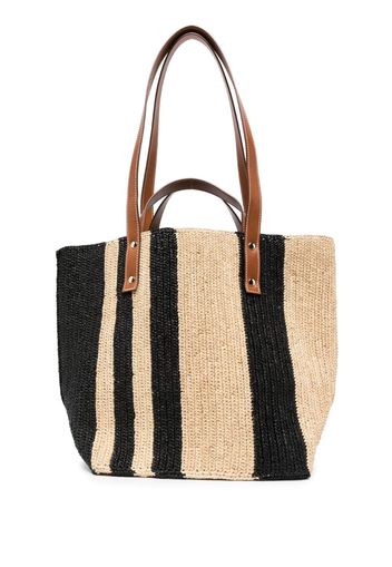 colville Little Sister raffia tote bag - Schwarz