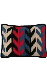 colville Arrow jacquard rectangular cushion - Schwarz