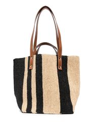 colville Little Sister raffia tote bag - Schwarz