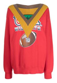 colville graphic-print V-neck sweatshirt - Rot