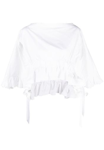 Comme Des Garçons Pre-Owned 2010s Bluse mit Rüschen - Weiß
