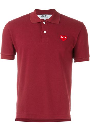 Comme Des Garçons Play Poloshirt mit Logo-Stickerei - Rot