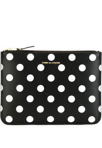 Comme Des Garçons Wallet Gepunktete Clutch - Schwarz