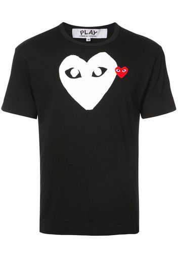 Comme Des Garçons Play T-Shirt mit Logo-Print - Schwarz