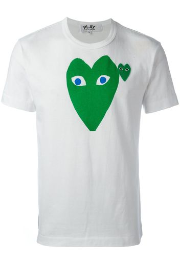 Comme Des Garçons Play T-Shirt mit Logo-Print - Weiß